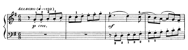 Sonata K. 413  in G Major by Scarlatti piano sheet music