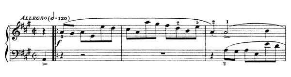 Sonata K. 428  in A Major by Scarlatti piano sheet music