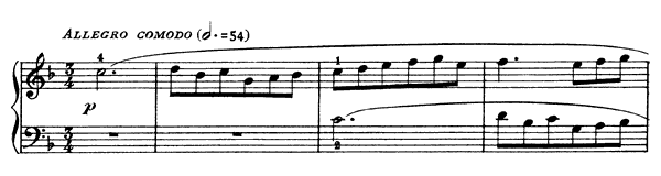 Sonata K. 437  in F Major by Scarlatti piano sheet music