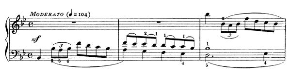 Sonata K. 439  in B-flat Major by Scarlatti piano sheet music