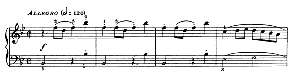 Sonata K. 441  in B-flat Major by Scarlatti piano sheet music