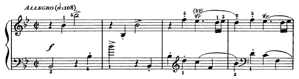 Sonata K. 528  in B-flat Major by Scarlatti piano sheet music