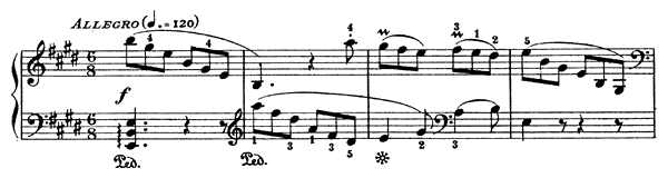 Sonata K. 135  in E Major by Scarlatti piano sheet music