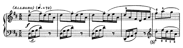 Sonata K. 33  in D Major by Scarlatti piano sheet music