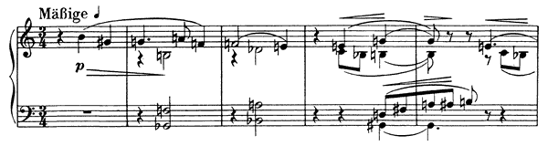 1. Mässige Viertel Op. 11 No. 1  by Schoenberg piano sheet music