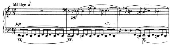2. Mässige Achtel Op. 11 No. 2  by Schoenberg piano sheet music
