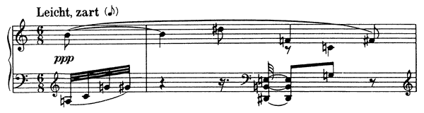 Leicht, zart Op. 19 No. 1  by Schoenberg piano sheet music