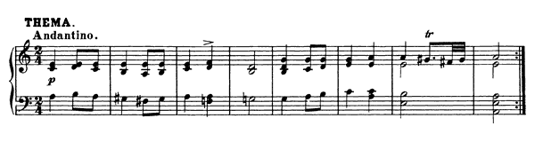 13 Variations on a Theme by Hüttenbrenner  D. 576  in A Minor by Schubert piano sheet music