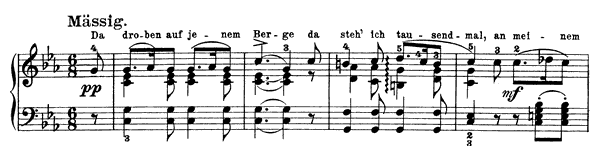 Schäfers Klagelied - solo piano version Op. 3 No. 1  in C Minor by Schubert piano sheet music