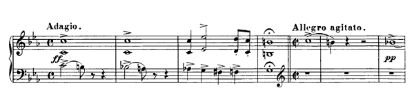 Fantasy - for four hands  D. 48  in C Minor by Schubert piano sheet music