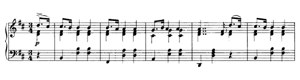 German Dance  D. 975  in D Major by Schubert piano sheet music