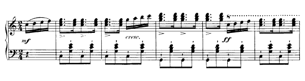 Grazer Galopp  D. 925  in C Major by Schubert piano sheet music