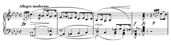 Impromptu Op. 142 No. 1  in F Minor by Schubert piano sheet music