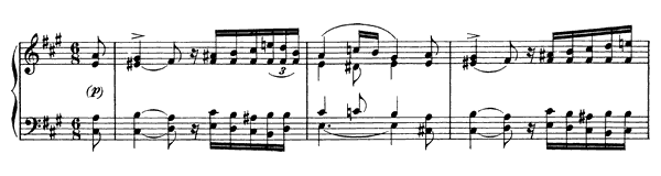 Piano Piece   in A Major by Schubert piano sheet music