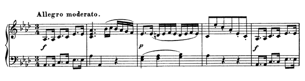 Sonata 5  D. 557  in A-flat Major by Schubert piano sheet music