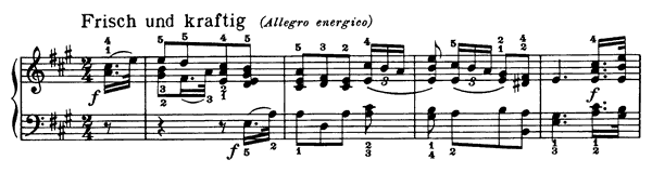 The Morning Stroll Op. 68 No. 17  in A Major by Schumann piano sheet music