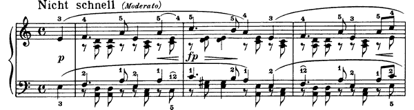 19. A Little Romance Op. 68 No. 19  in A Minor by Schumann piano sheet music