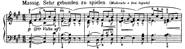 22. Roundelay Op. 68 No. 22  in A Major by Schumann piano sheet music