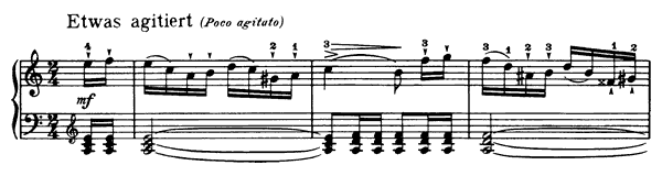 Echos of the Theatre Op. 68 No. 25  in A Minor by Schumann piano sheet music