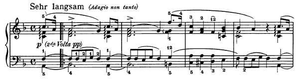 30. Sehr Langsam Op. 68 No. 30  in F Major by Schumann piano sheet music