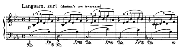 35. Mignon Op. 68 No. 35  in E-flat Major by Schumann piano sheet music
