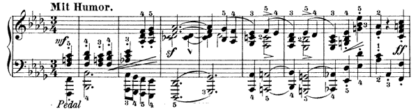 4. Grillen Op. 12 No. 4  in D-flat Major by Schumann piano sheet music