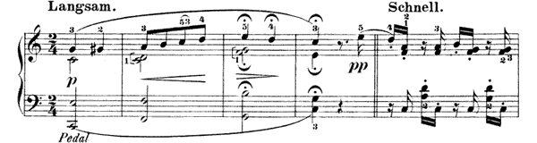 Fabel Op. 12 No. 6  in C Major by Schumann piano sheet music