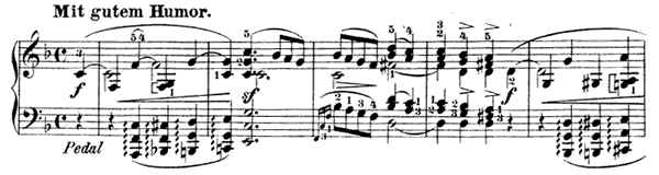 8. Ende vom Lied Op. 12 No. 8  in F Major by Schumann piano sheet music