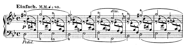 Humoresque Op. 20  in B-flat Major by Schumann piano sheet music