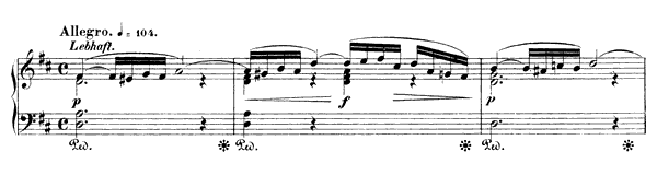 Sonata Op. 118 No. 2  in D Major by Schumann piano sheet music