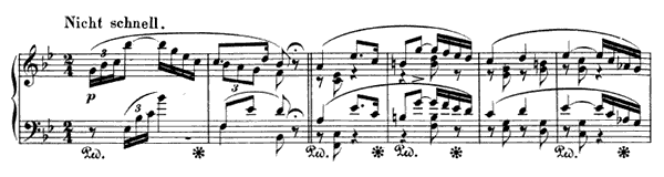 11. Romance Op. 124 No. 11  in B-flat Major by Schumann piano sheet music