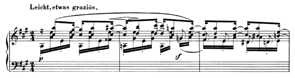 19. Phantasiestück Op. 124 No. 19  in A Major by Schumann piano sheet music