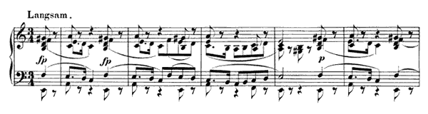 Leides Ahnung Op. 124 No. 2  in A Minor by Schumann piano sheet music