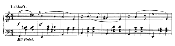 4. Waltz Op. 124 No. 4  in A Minor by Schumann piano sheet music