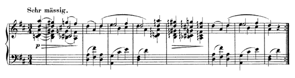 7. Ländler Op. 124 No. 7  in D Major by Schumann piano sheet music