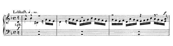 4. Lebhaft Op. 126 No. 4  in D Minor by Schumann piano sheet music