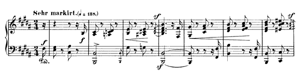 3. Romance: Sehr markiert Op. 28 No. 3  in B Major by Schumann piano sheet music