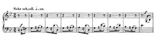 Gigue Op. 32 No. 2  in G Minor by Schumann piano sheet music