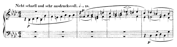 3. Fugue: Nicht schnell und sehr ausdrucksvoll Op. 72 No. 3  in F Minor by Schumann piano sheet music