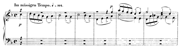 4. Fugue: Im mässigen tempo Op. 72 No. 4  in F Major by Schumann piano sheet music