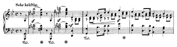 2. March: Sehr kräftig Op. 76 No. 2  in G Minor by Schumann piano sheet music