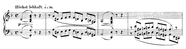 2. Jäger auf der Lauer Op. 82 No. 2  in D Minor by Schumann piano sheet music