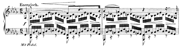 Prelude Op. 99 No. 10  in B-flat Minor by Schumann piano sheet music