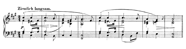4. Album Leaf I: Ziemlich langsam Op. 99 No. 4  in F-sharp Minor by Schumann piano sheet music