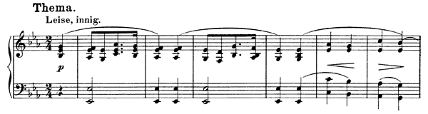 Theme -  in E-flat Major by Schumann