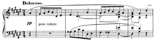 Mazurka Op. 3 No. 5  in D-sharp Minor by Scriabin piano sheet music