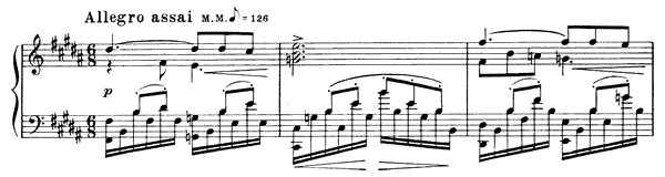Prelude Op. 11 No. 11  in B Major by Scriabin piano sheet music