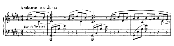Prelude Op. 11 No. 12  in G-sharp Minor by Scriabin piano sheet music