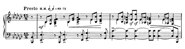 Prelude Op. 11 No. 14  in E-flat Minor by Scriabin piano sheet music