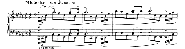 Prelude Op. 11 No. 16  in B-flat Minor by Scriabin piano sheet music